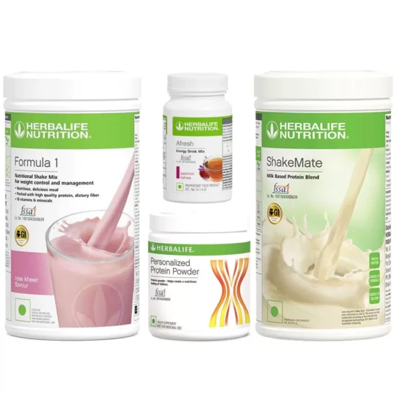 Herbalife Weight Loss Kit Rose Kheer Flavour – Pack of 4 (1250g)